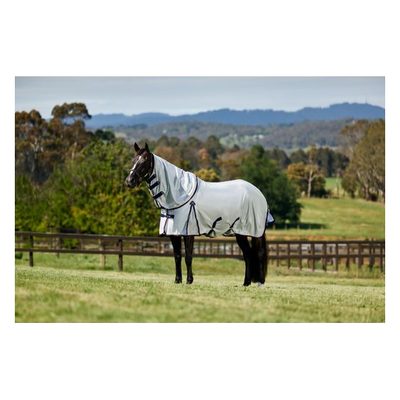 Weatherbeeta Comfitec Airflow Fly Sheet Detach-A-Neck - Grey/Navy/Burgundy