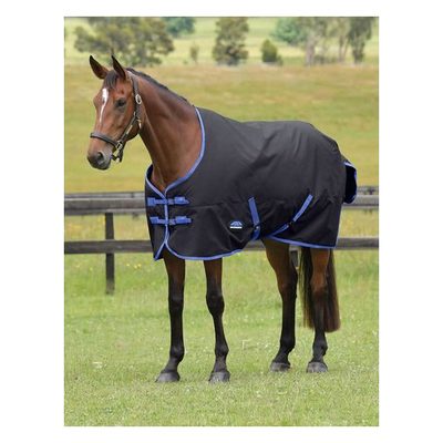 Weatherbeeta Comfitec Tyro Turnout Standard Neck 220g - Black/Cobalt