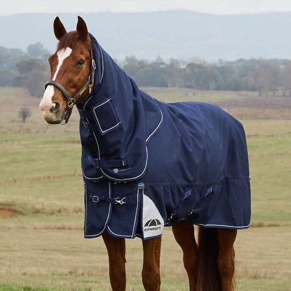 Weatherbeeta Comfitec Ultra Turnout Detach-A-Neck 220g - Navy