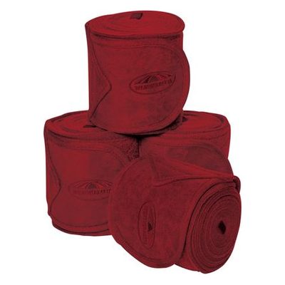 Weatherbeeta Fleece Bandage 4 Pack - Maroon
