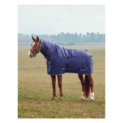 Weatherbeeta Comfitec Tyro Turnout Combo Neck 50g - Navy/Charcoal
