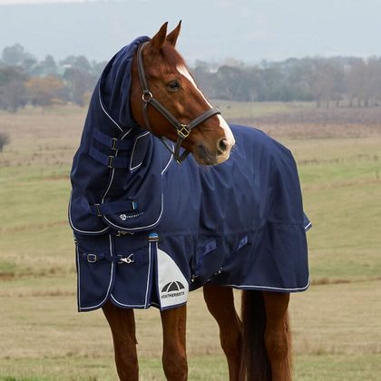 Weatherbeeta Comfitec Ultra Turnout Detach-A-Neck 100g - Navy