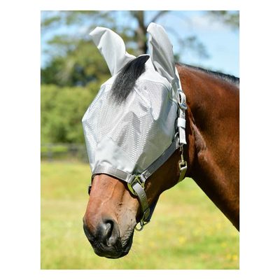 Weatherbeeta Comfitec Hexi Shield Duo Fly Mask - Silver