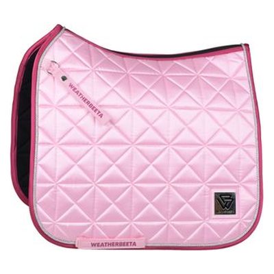 Weatherbeeta Satin Luxe Air-Tec Dressage Saddle Pad - Soft Pink