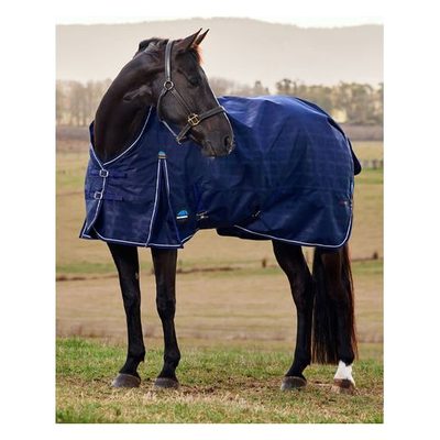 Weatherbeeta Comfitec Prelim Turnout 360g - Navy Embossed Plaid