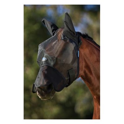 Weatherbeeta Comfitec Insect Guard Fly Mask w/Ears - Black