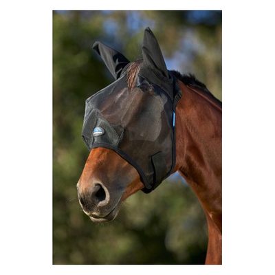 Weatherbeeta Comfitec Insect Guard Fly Mask w/Ears & Nose - Black