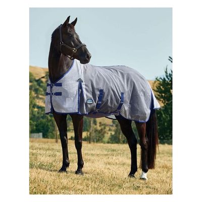 Weatherbeeta Comfitec Ripshield Fly Sheet - White/Cobalt