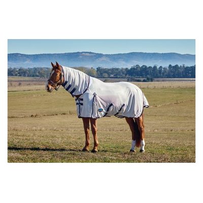 Weatherbeeta Comfitec Airflow Fly Sheet Combo - Grey/Navy/Burgundy