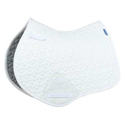 Weatherbeeta Suede Elite Air-Tec Jump Shaped Saddle Pad - White