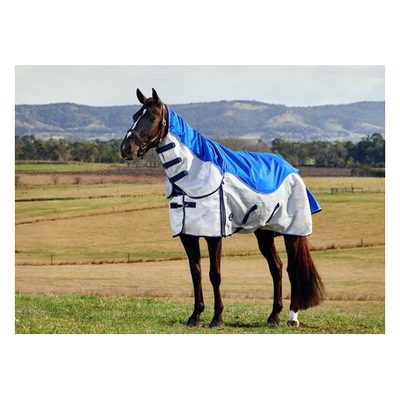 Weatherbeeta Comfitec Duo Shield Detach-A-Neck - Blue/Silver/Navy