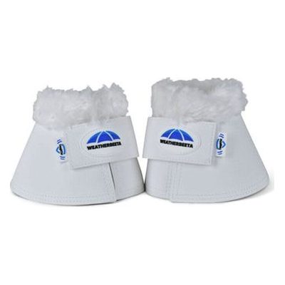 Weatherbeeta Tough-Tec Fleece Trim Bell Boots - White