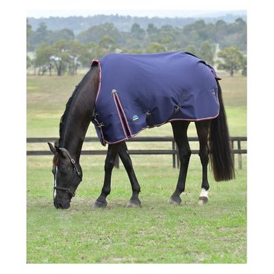 Weatherbeeta Comfitec Essential Turnout 100g - Navy/Burgundy