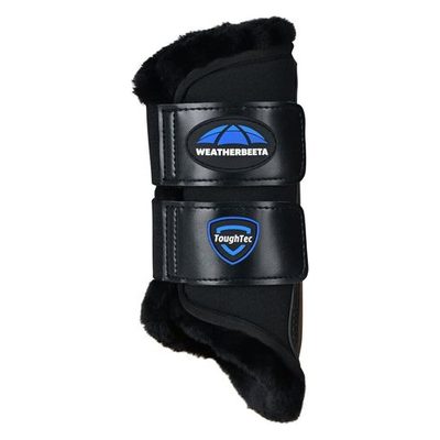 Weatherbeeta Tough-Tec Comfy Fleece Brushing Boots - Black/Black