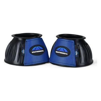 Weatherbeeta Tough-Tec Prime Rubber Bell Boots - Black/Cobalt