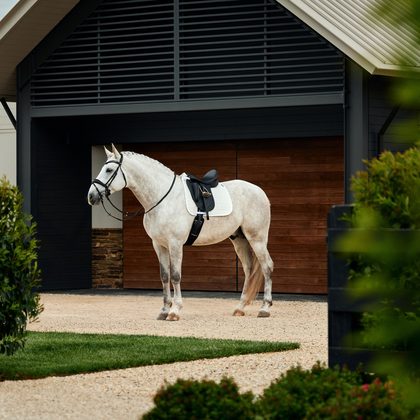 Weatherbeeta Suede Elite Air-Tec Dressage Saddle Pad - White