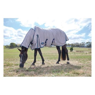 Weatherbeeta Comfitec Zephyr Fly Sheet Combo - Grey/Navy/Forest Green
