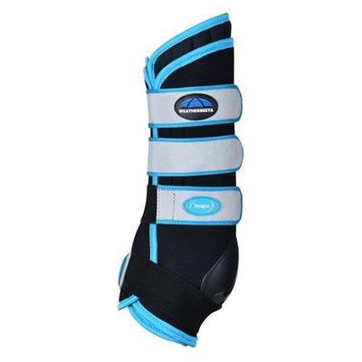 Weatherbeeta Therapy-Tec Stable Boot Wraps - Black/Blue