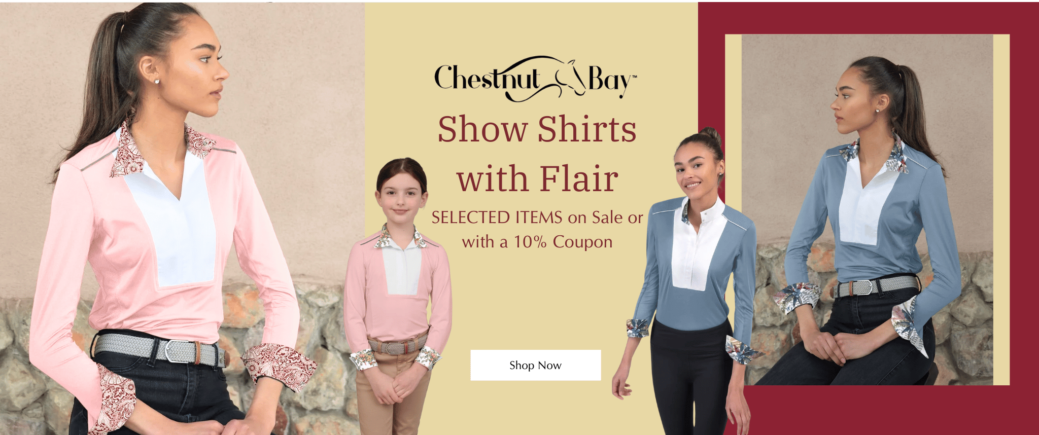 Chestnut Bay Show Shirts with a Flair