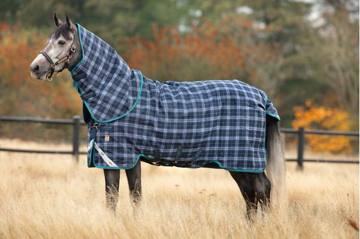 Rhino Plus Medium VariLayer Turnout - Navy Check/Teal