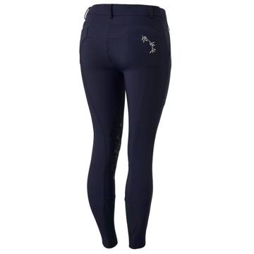 Horze Women's Kaitlin Knee Patch Breeches - Peacoat Dark Blue