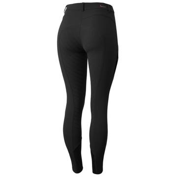 Horze Women's Anna Summer Full Seat Breeches w/Phone Pocket - Black