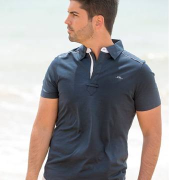 Horseware Men's Prato Classic Polo - Ombre Blue