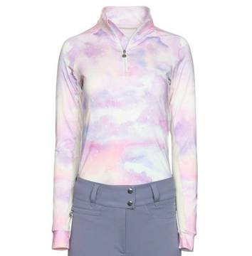 Dapplebay Kids' 1/4 Zip Long Sleeve Shirt - Lavender Haze
