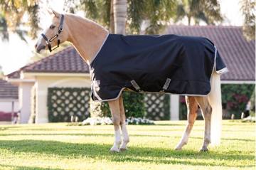 Amigo 1200D Pony Turnout 0g - Black/Titanium Grey/Silver
