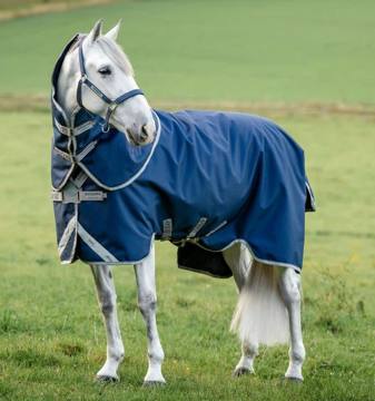 Amigo 1200D FieldSafe Plus Turnout 0g - Navy/Titanium Grey/Silver