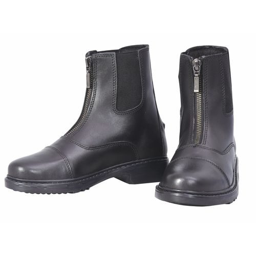 TuffRider Kids' Perfect Front Zip Paddock Boots - Black