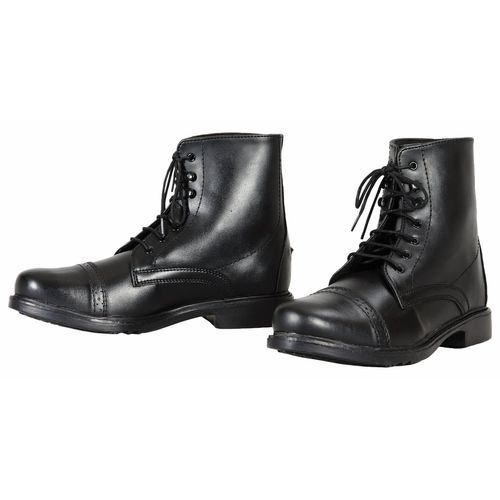 TuffRider Kids' Starter Lace Up Laced Paddock Boots - Black