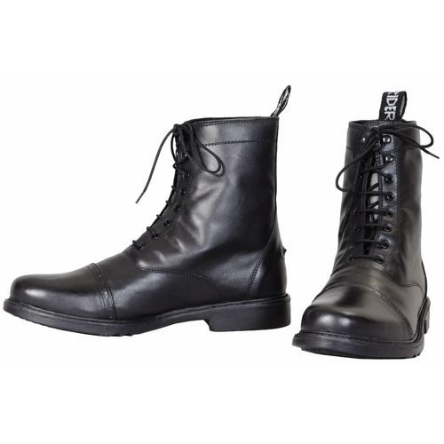 TuffRider Men's Baroque Lace Up Laced Paddock Boots - Black