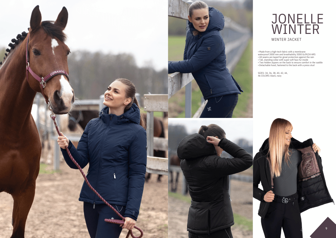 Fair Play Jonelle Winter Jacket - Black & Navy