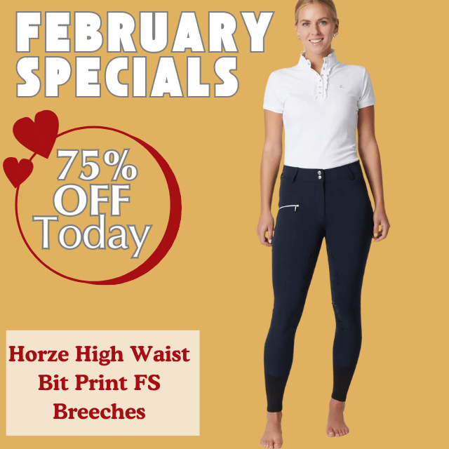 Horze High Waist Bit Print FS Breeches