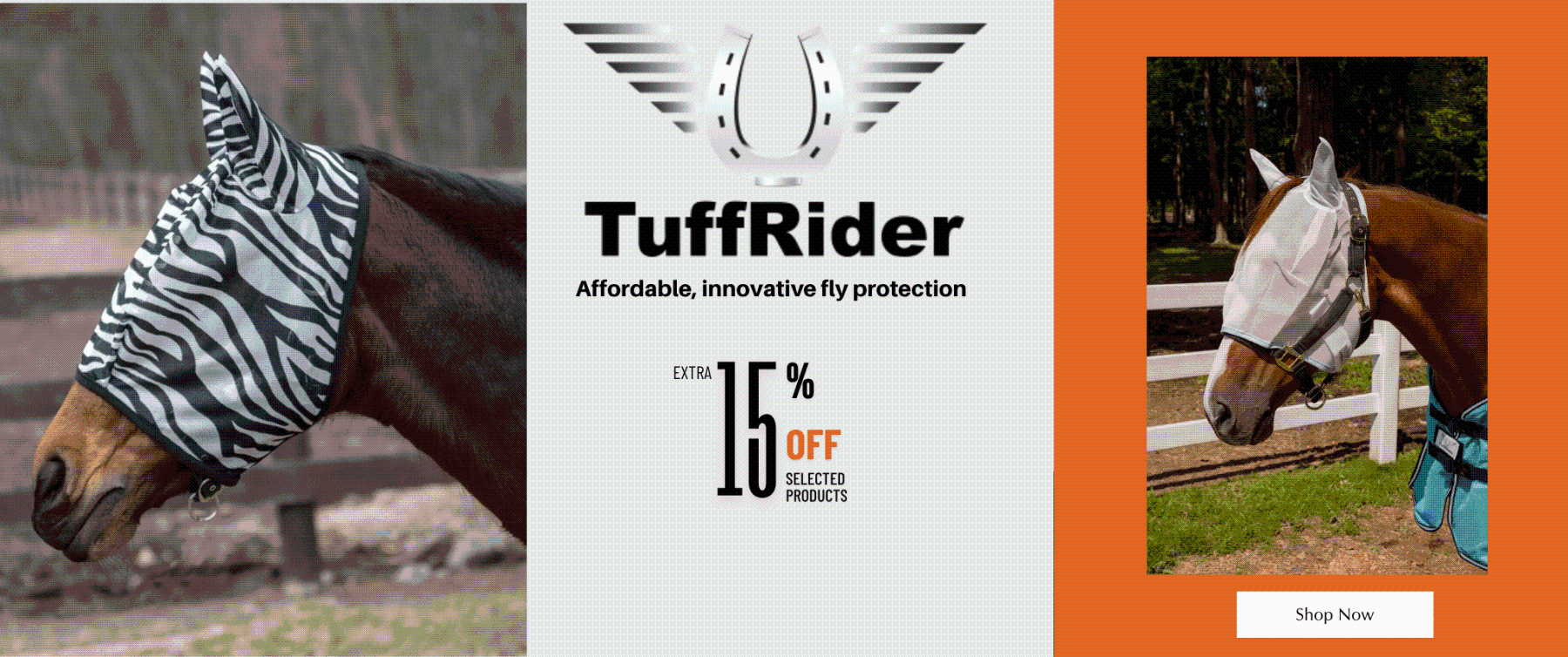 15% Off Select TuffRider Fly Masks