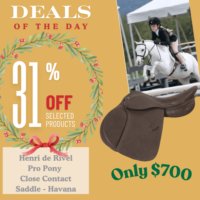 Henri de Rivel Pro Pony Close Contact Saddle - Havana