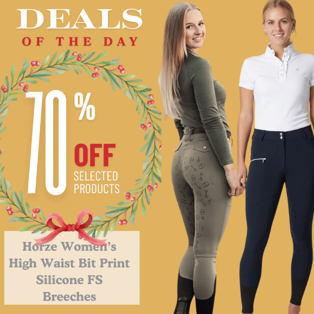 Horze High Waist Bit Print Silicone FS Breeches