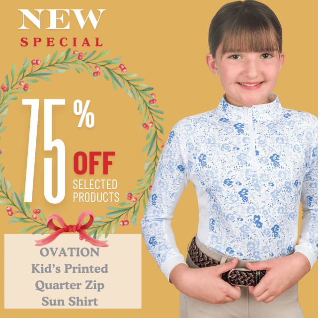 Ovation Kid's Printed Quarter Zip Sun Shirts
