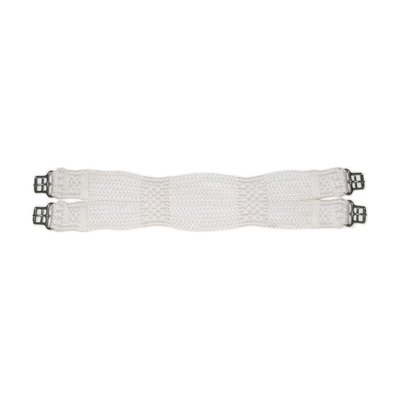 Ovation Trevira Braid 14-Cord Dressage Girth - White