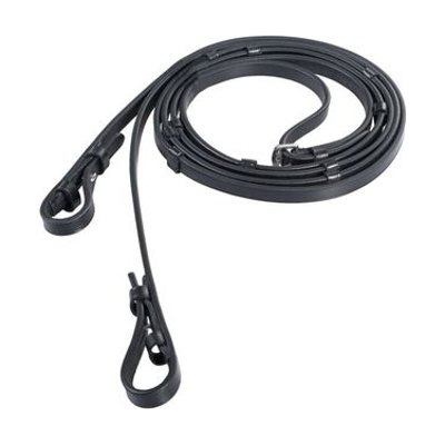 Horze Laelia Leather Reins w/Stops - Black
