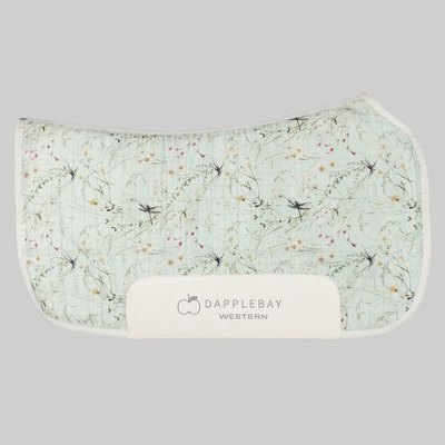 Dapplebay Western Saddle Pad - Teal Dragonfly Meadow