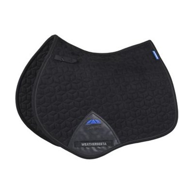 Weatherbeeta Suede Elite Air-Tec Jump Shaped Saddle Pad - Black