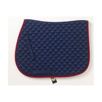 Centaur Imperial Quilted Close Contact Saddle Pad - Navy/Burgundy