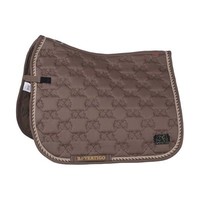 B Vertigo Monaco Dressage Saddle Pad - Shiitake Beige