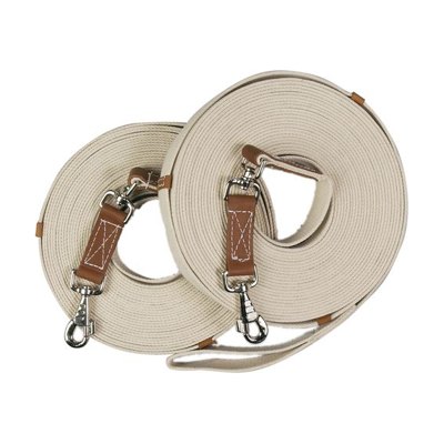 Centaur Cotton Web 50ft Lunge w/Loop - Natural