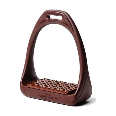 Compositi Reflex 3D Wide Track Stirrups - Brown Stirrup/Brown Pad