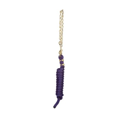 Weaver Poly Lead Rope w/Brass Plated Swivel Chain - Purple