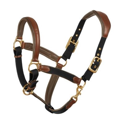 Ovation Luxor Cushion-Flex Halter - Brown/Black