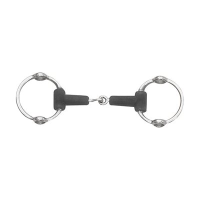 Centaur Jointed Rubber Loop Ring Gag - Stainless Steel